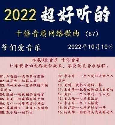 群星《2022超好听的十倍音质网络歌曲（87）》WAV分轨