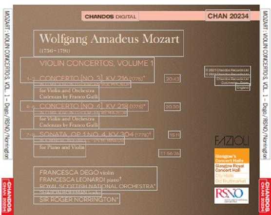 Mozart-ViolinConcertosNos.34-FrancescaDego,RoyalScottishNationalOrchestra,SirR