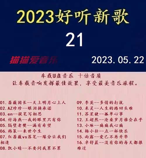 群星《2023好听新歌21》十倍音质 U盘音乐[WAV分轨][1G]