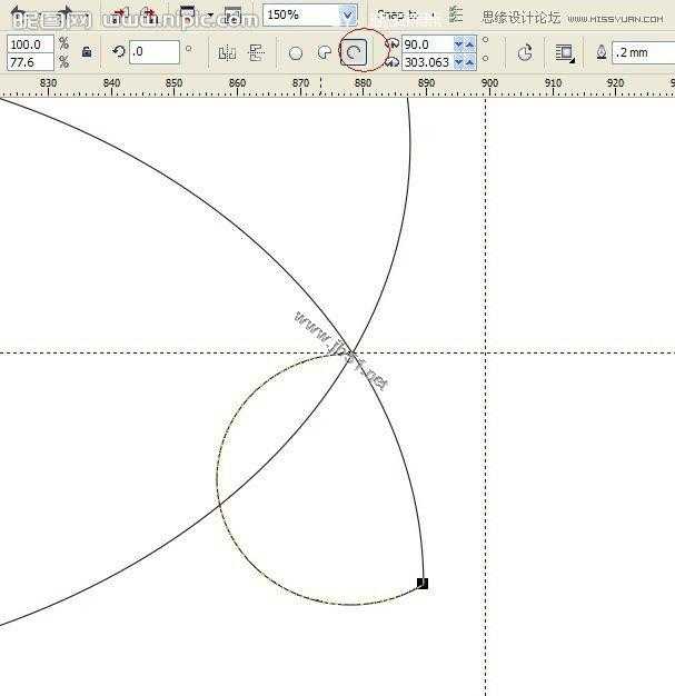 CorelDRAW(CDR)使用圆形工具简单绘制小鱼图文教程