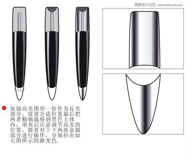 Coreldraw绘制黑色金属质感效果的立体U盘教程