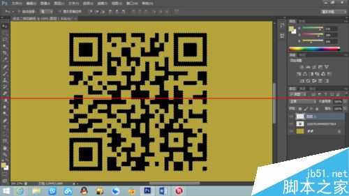 photoshop怎么给二维码换颜色？