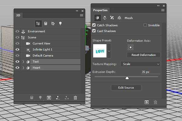 PS利用3D工具制作细腻的浮雕花纹立体字教程