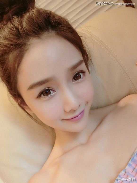 Photoshop结合SAI给美女照片转唯美的手绘效果