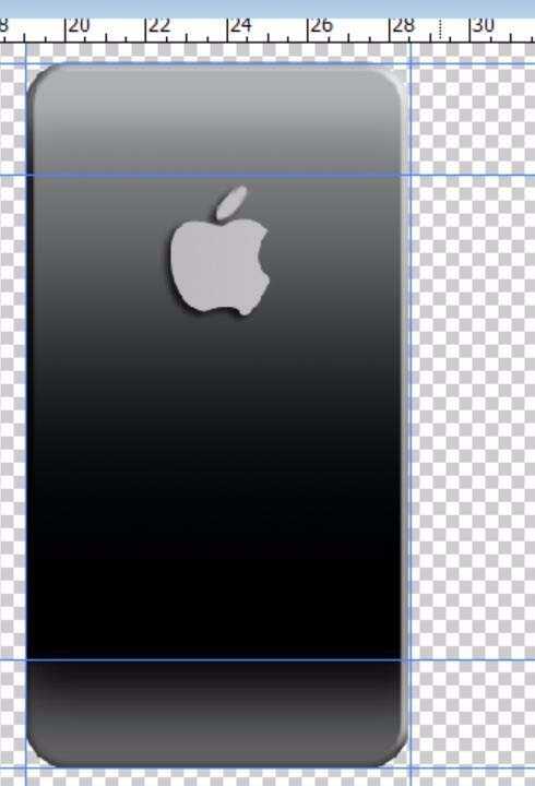 PS怎么绘制一个双面苹果手机图片?