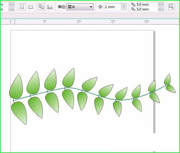cdr怎么画树叶? cdr画树枝树叶的教程