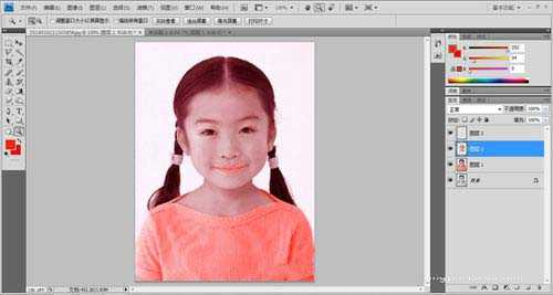 photoshop黑白人物照片变彩色照教程