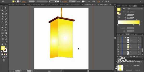 ai怎么设计矢量宫灯图? ai宫灯素材的画法