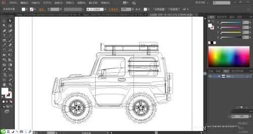 ai怎么设计越野车矢量图 ai越野车的画法
