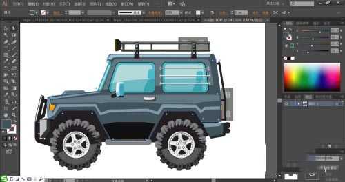 ai怎么设计越野车矢量图 ai越野车的画法