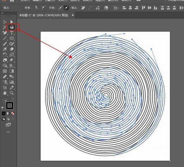 ai怎么设计线性环形漩涡效果? ai漩涡矢量图的做法