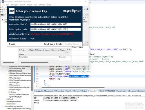 Myeclipse2022注册码逆向分析实录